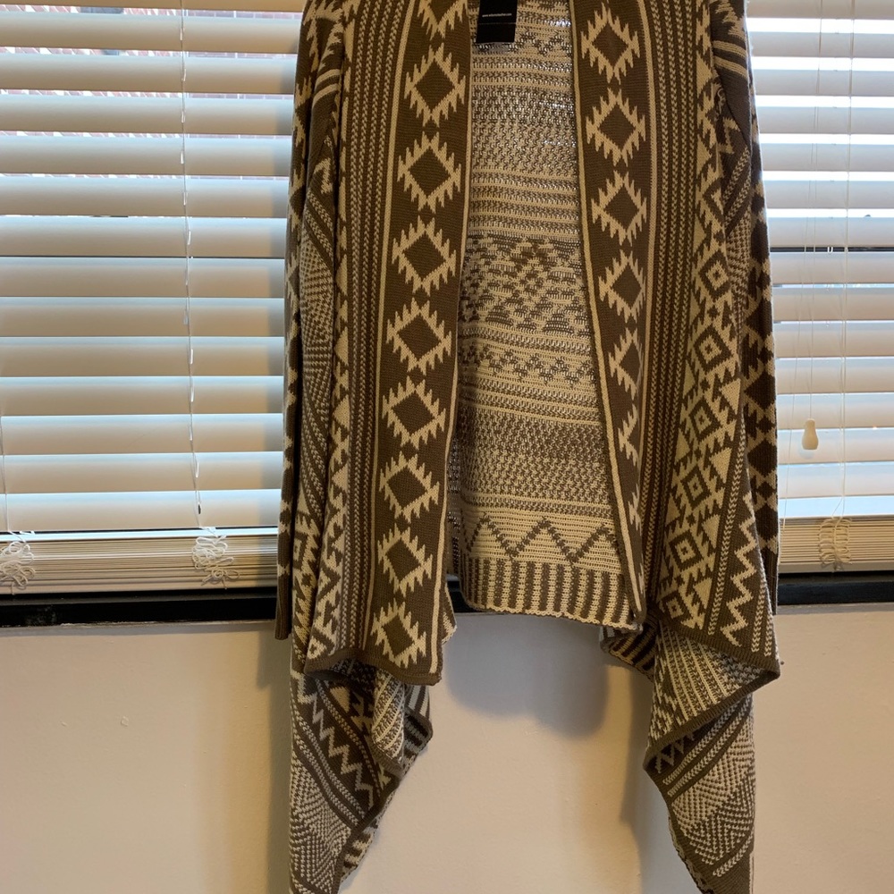 New lady open front sweater